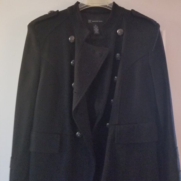 Black INC Military Style Coat New with Tags - Picture 5 of 7